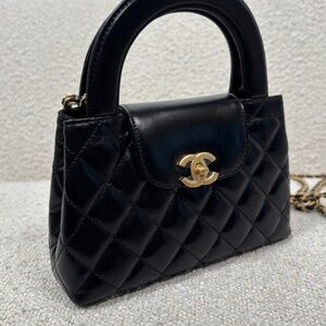 Authentic Pre-Owned Chanel Nano Calfskin Kelly Shopper Black